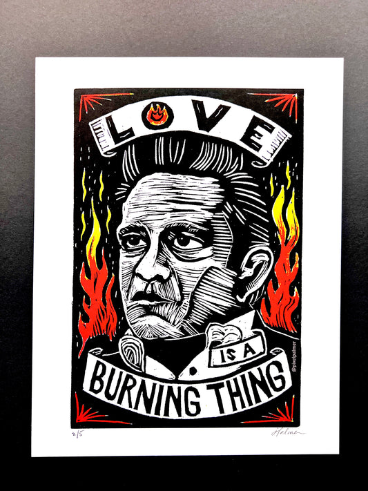 Johnny Cash “Love is a Burning Thing”