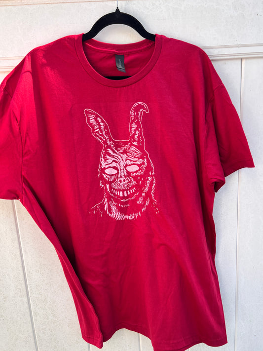 Frank the Rabbit - screen print t-shirt XL Men's Donnie Darko