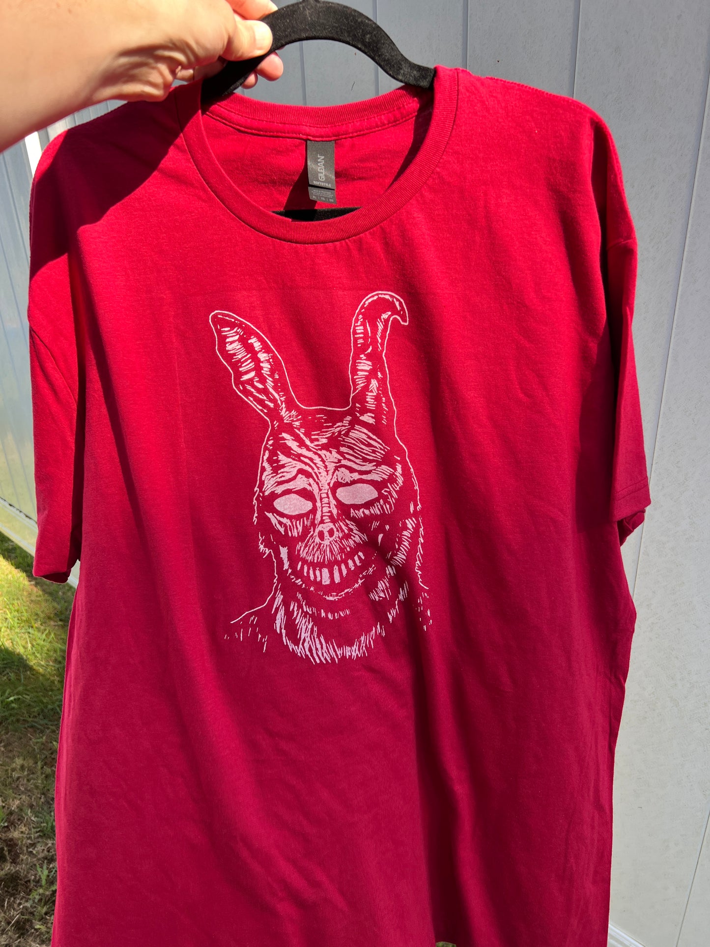 Frank the Rabbit - screen print t-shirt XL Men's Donnie Darko