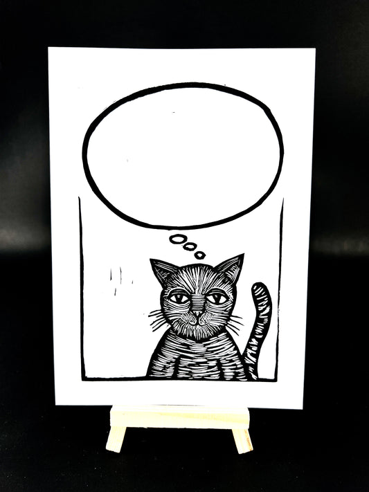 Kitty Thought Bubble notepad Cat