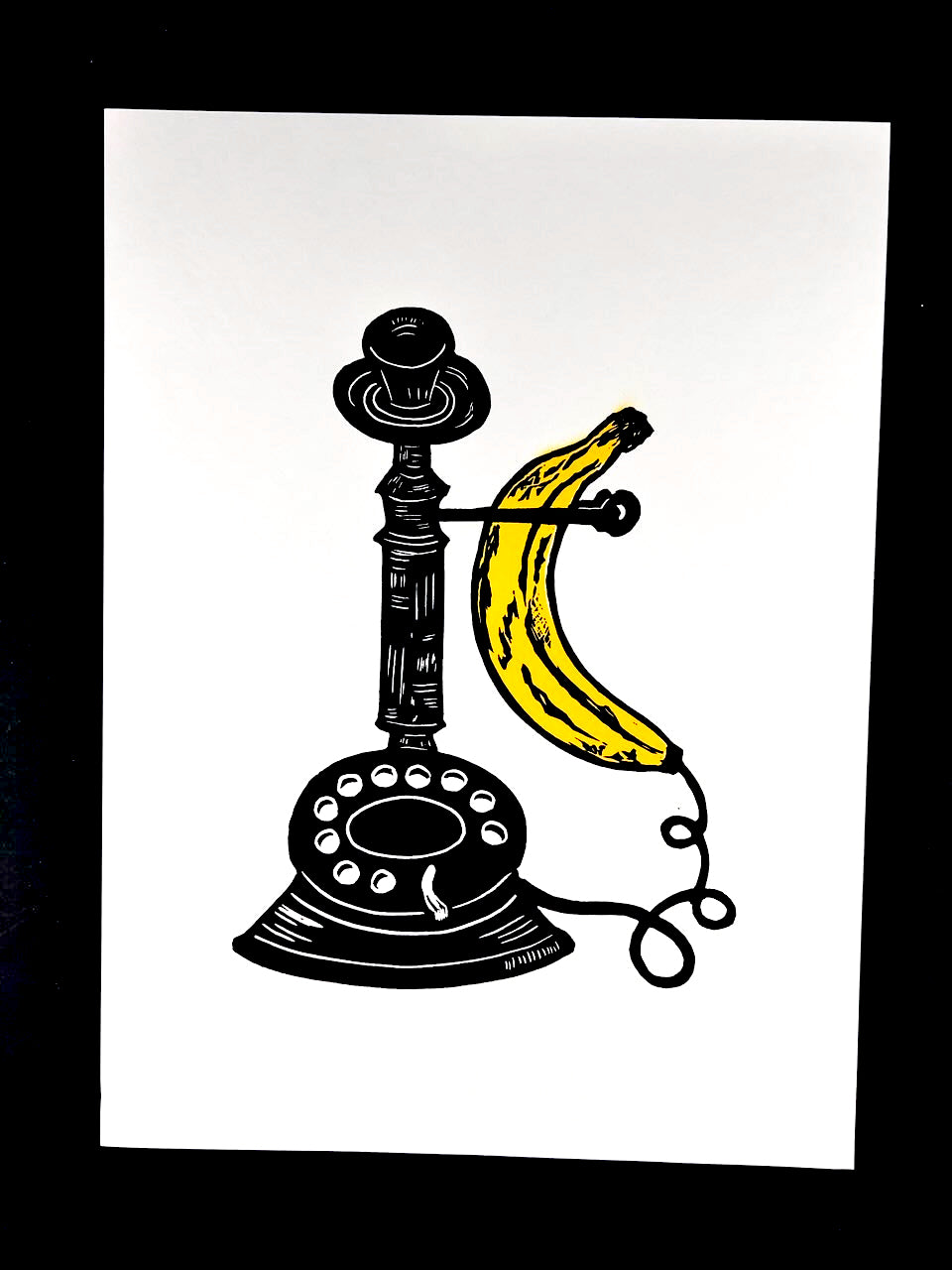 Candlestick Banana Phone - Screen Print