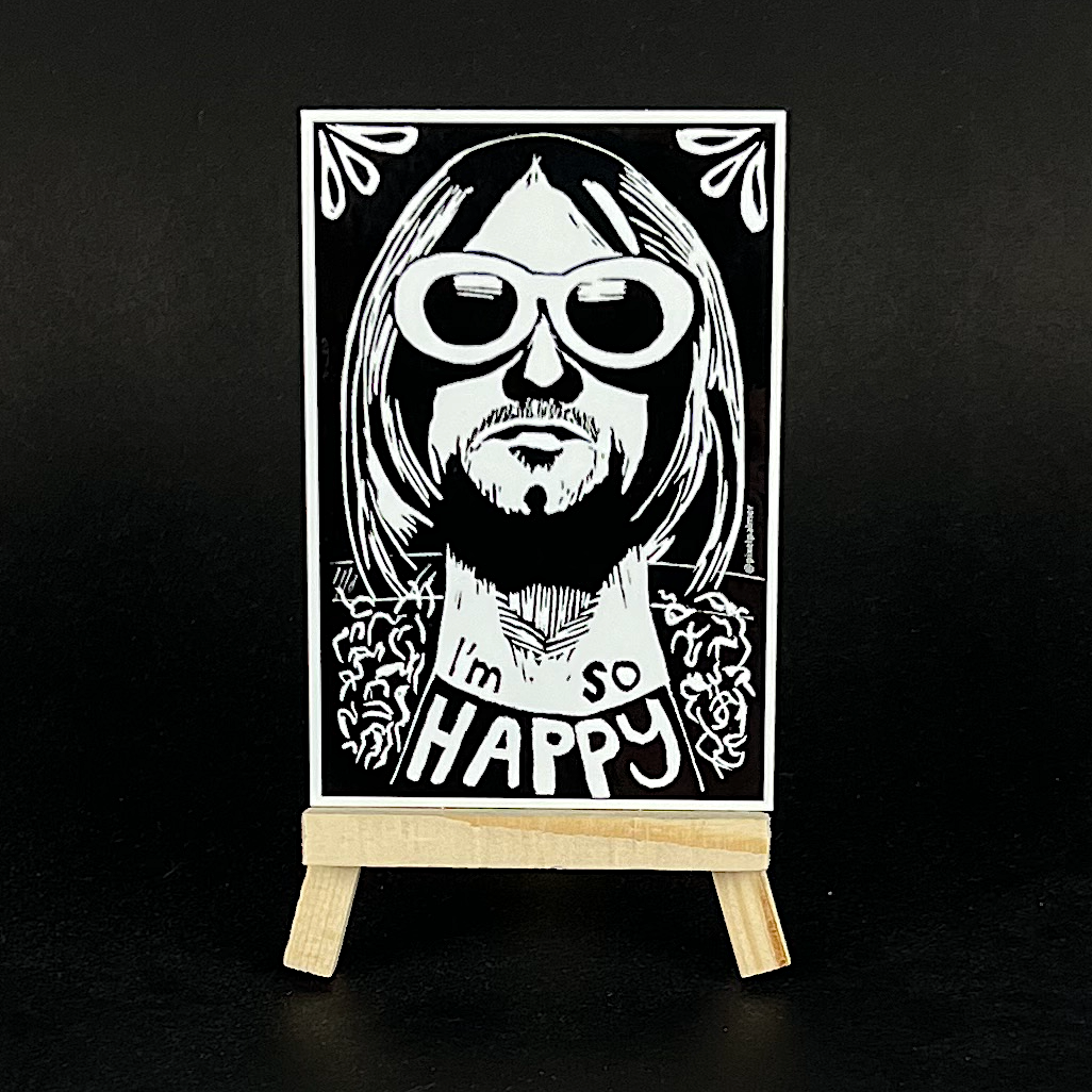 Kurt Cobain - sticker