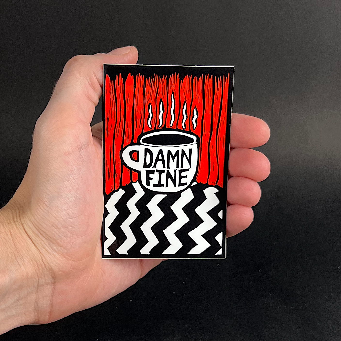 Damn Fine- sticker