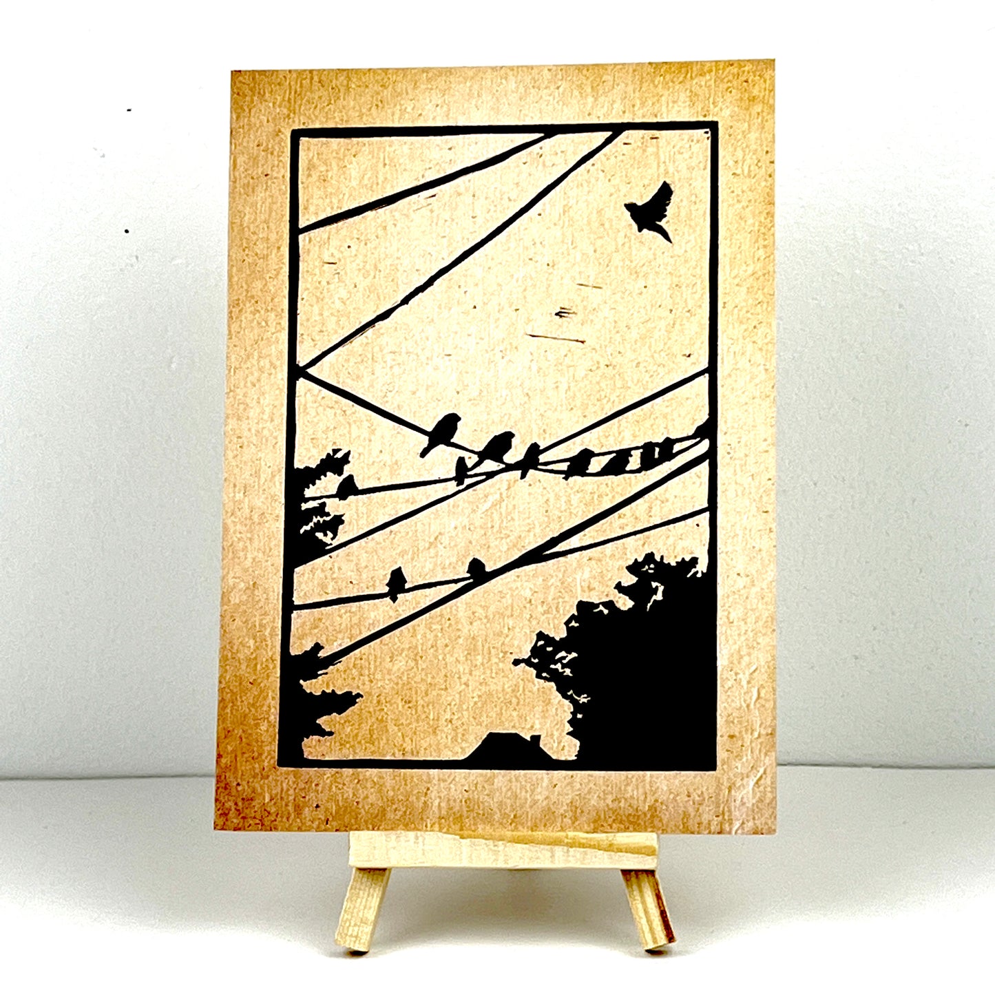 Birds on Wires (triptych)