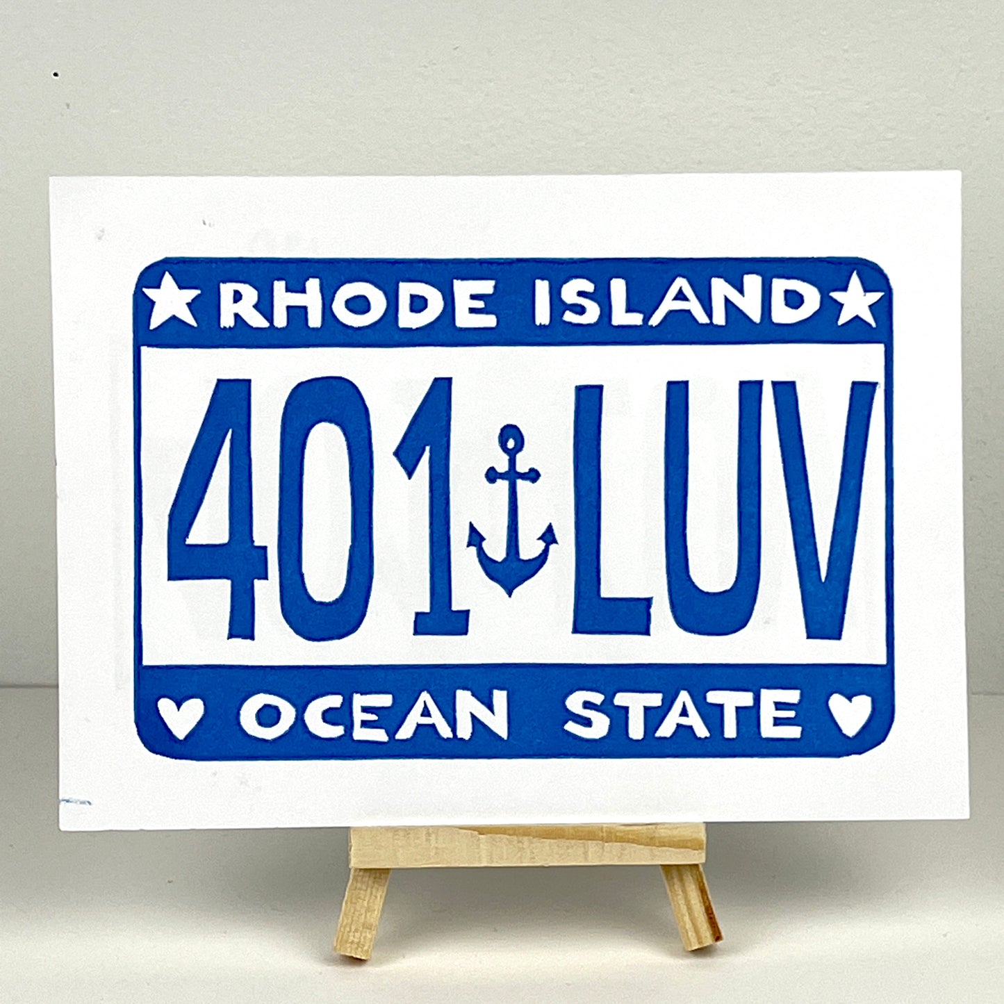 401 LUV - Rhode Island vanity plate