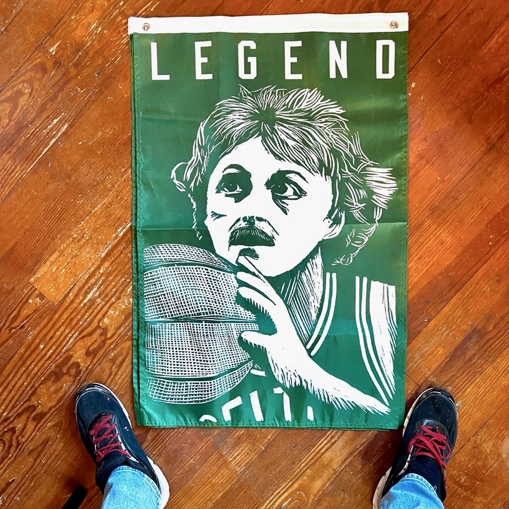 Larry "LEGEND" Bird - Boston Celtics 2x3 Feet Flag - Indoor/Outdoor w/ grommets