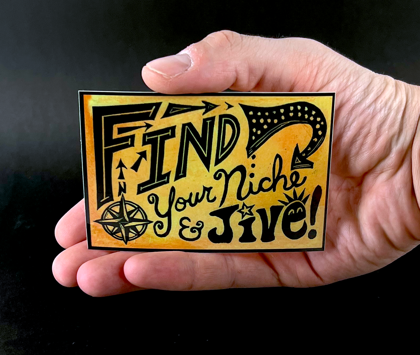 Find Your Niche and Jive - sticker