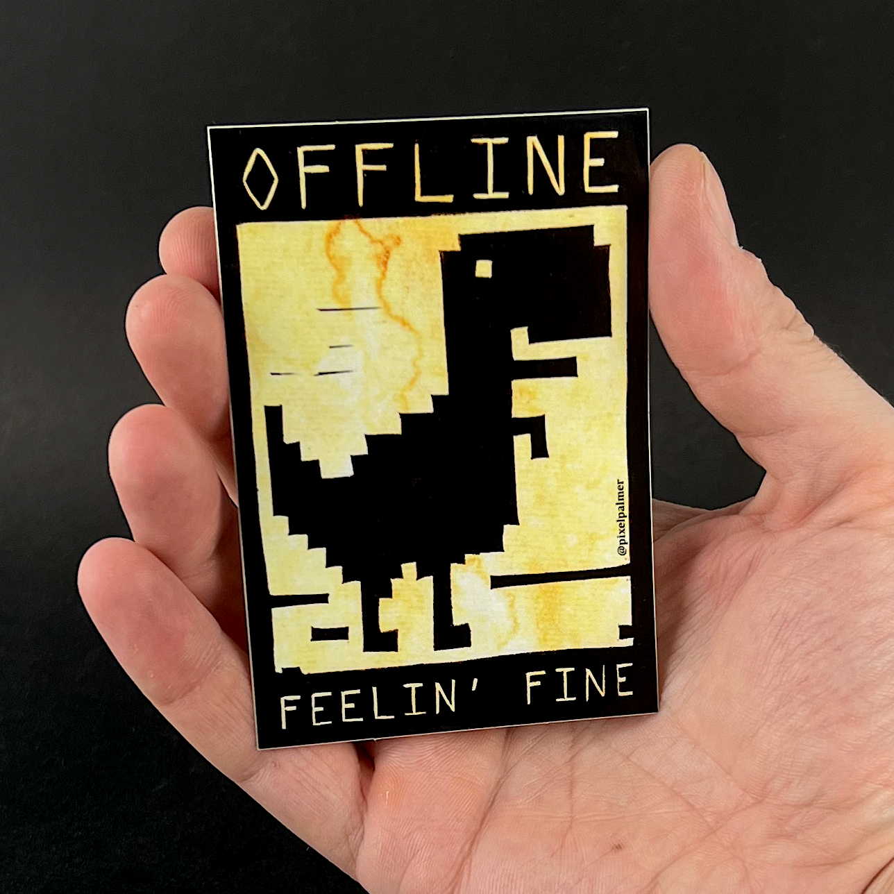 Offline Feelin' Fine - sticker