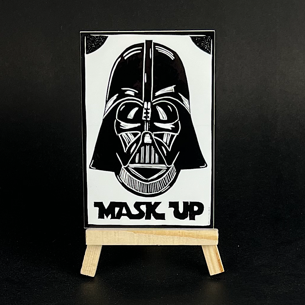 Darth Vader (Mask Up) - sticker