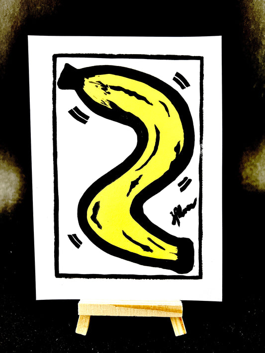 Warhol meets Haring - Dancing Banana