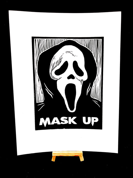 Ghostface "Mask Up" Scream - Screen Print