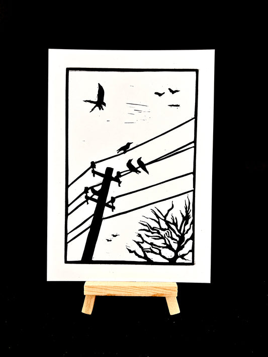 Birds on a Wire - Taking Flight