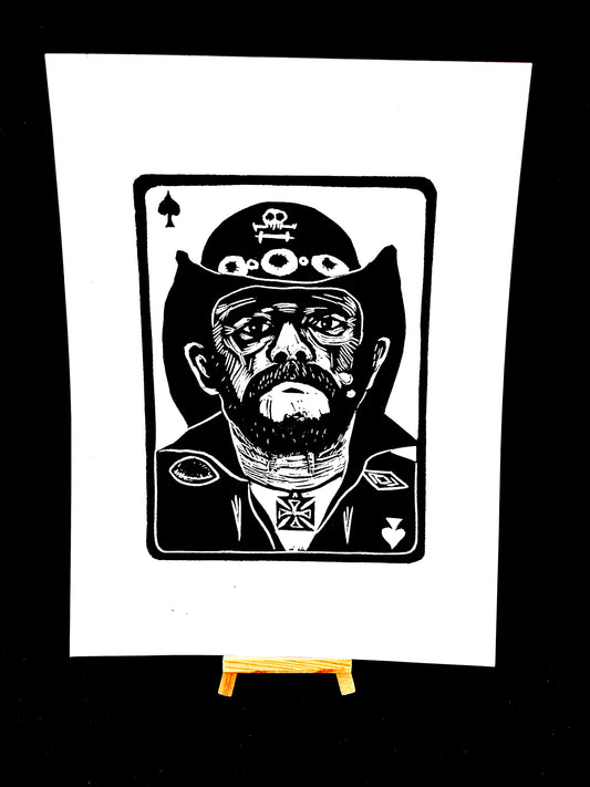 Lemmy Kilmister of Motorhead "Ace of Spades" - Screen Print