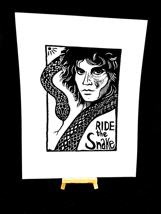 Jim Morrison RIDE THE SNAKE - Screen Print