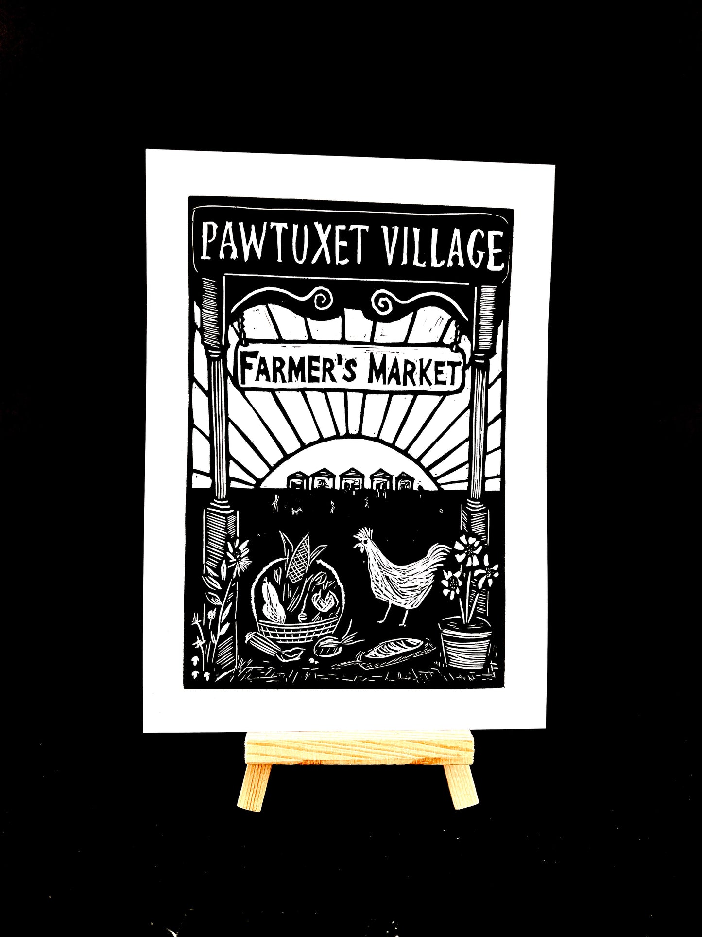 Pawtuxet Village Farmer's Market (commissioned art)