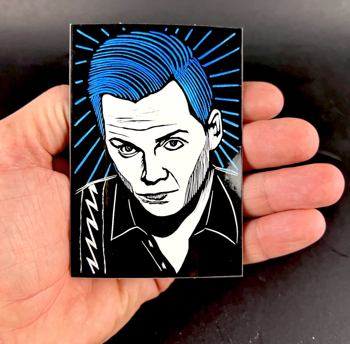 Jack White "Blue Hair" - Sticker