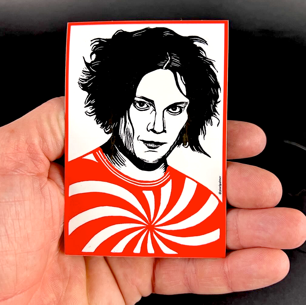 Jack White "Black Hair" - Sticker