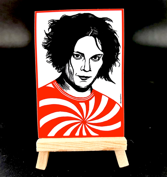 Jack White "Black Hair" - Sticker