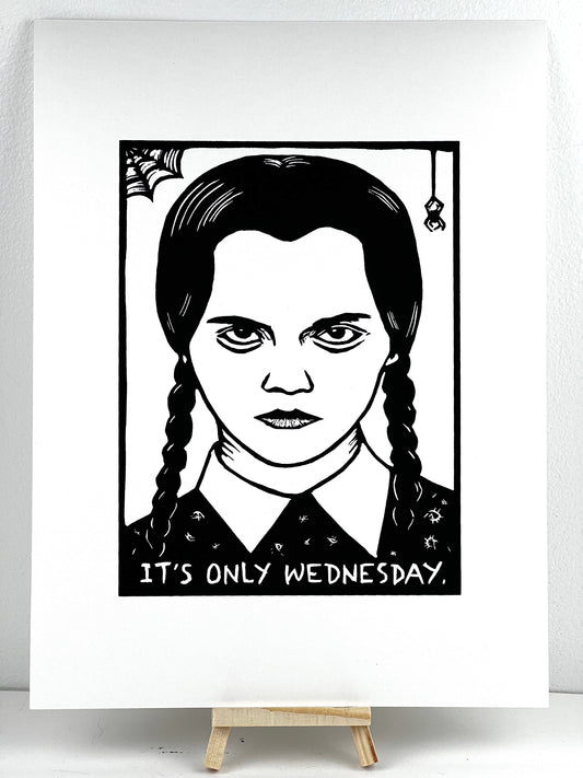 Wednesday Addams - Christina Ricci - Screen Print
